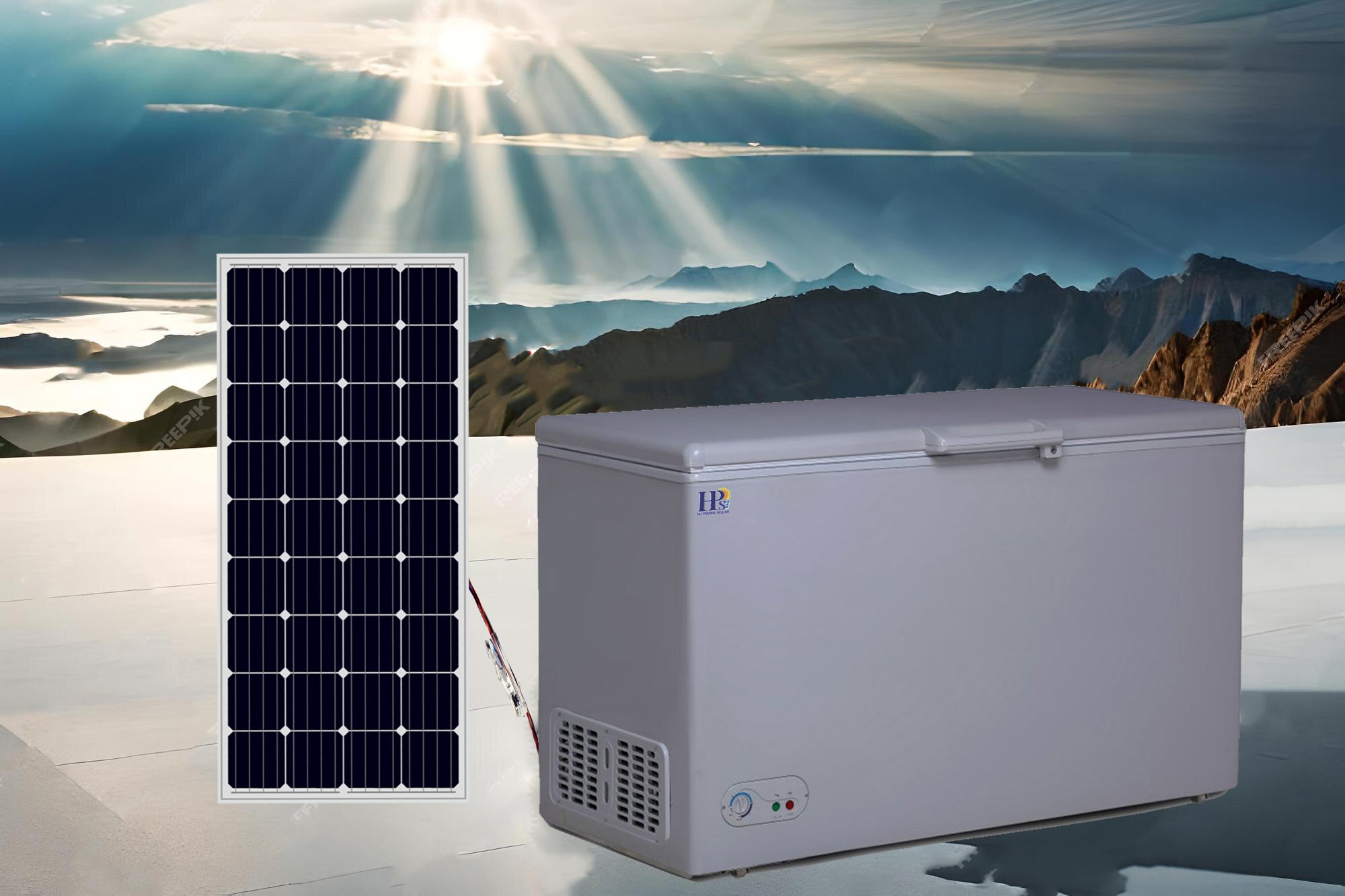 Solar Deep Freezer Single Door 17 cubic feet, 400L  Model No: SD-1766